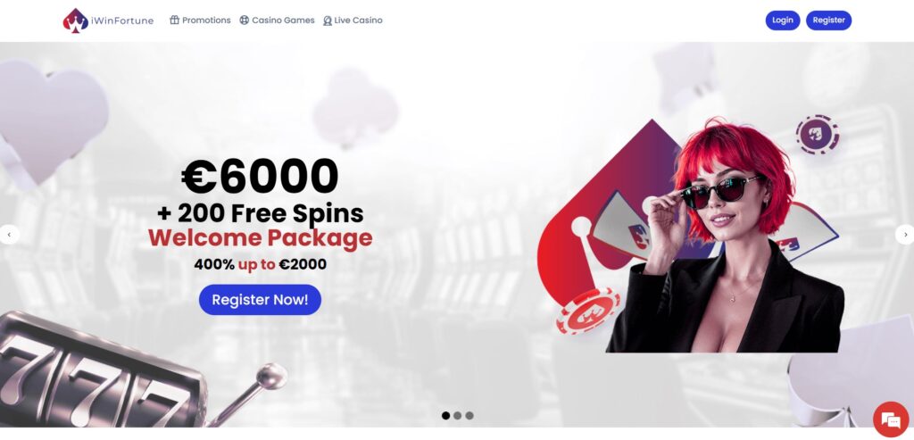 Discover IWin Fortune Casino homepage