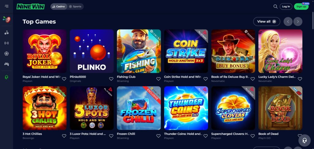 NineWin Games Page