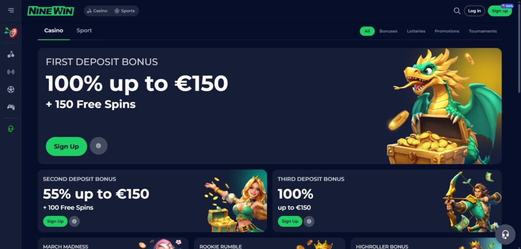 NineWin Promotions Page