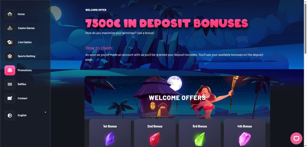 Explore Seven Casino promotions page